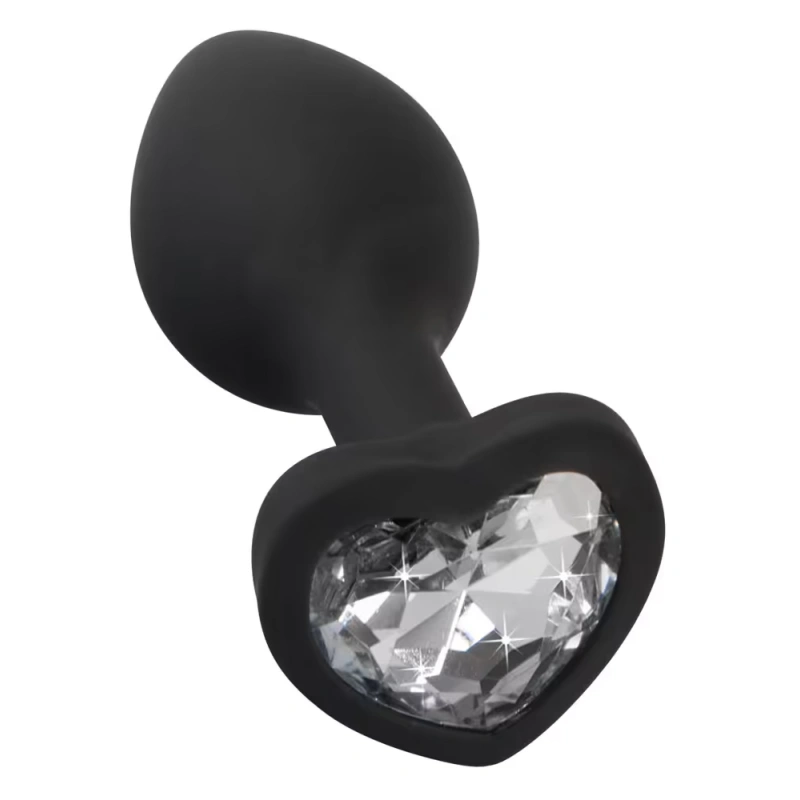 Butt Plug en silicone diamon noir