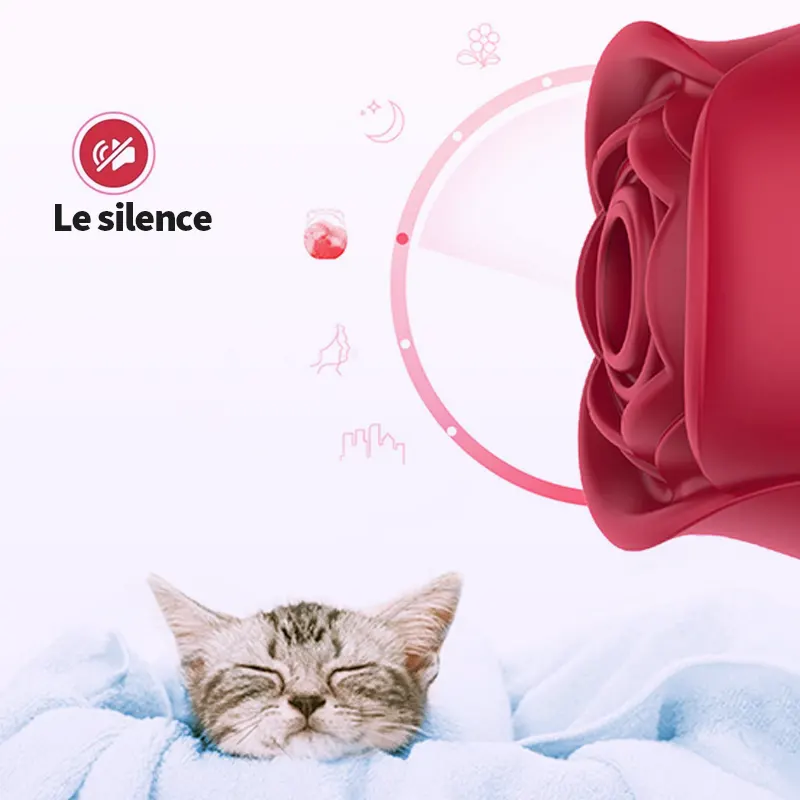 Rose Toy avec 10 modes d'aspiration