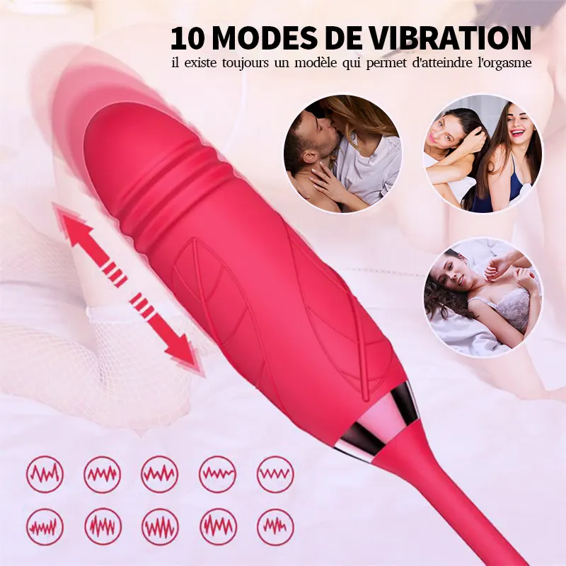 Vibromasseur Rose Toys Schub Kugel